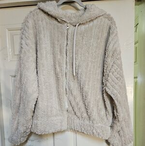 NYC Cream Fuzzy Jacket